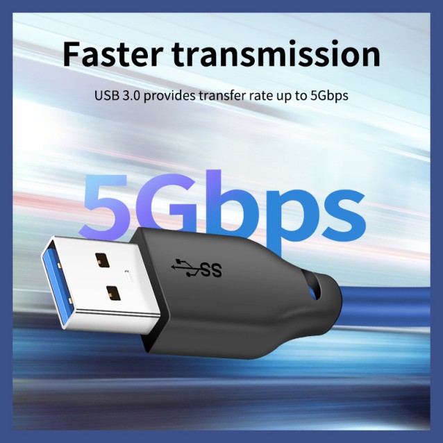 CABLETIME καλώδιο USB 3.0 CT-C160-U3-AMAM, 5Gbps, 2m, μπλε