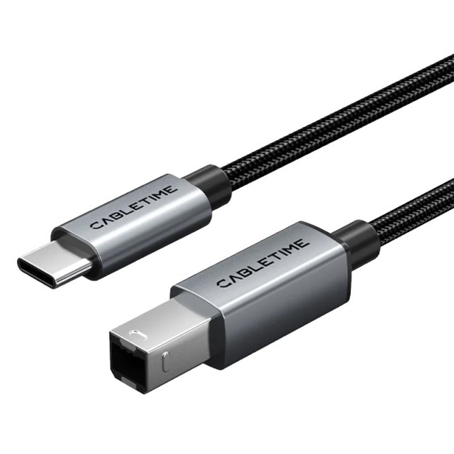 CABLETIME καλώδιο USB-C σε USB Type B CT-CMBM1, 480Mbps, 1m, μαύρο