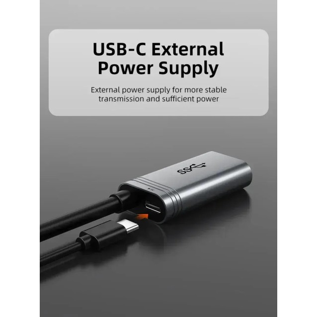 CABLETIME καλώδιο προέκτασης USB CT-AMAFA3, active, 5Gbps, 5m, μαύρο