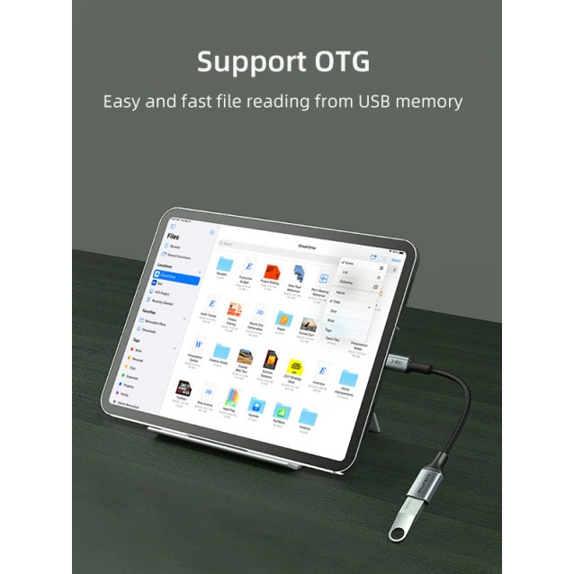 CABLETIME αντάπτορας USB-C σε USB CT-CMAF3.0, 5Gbps, γκρι