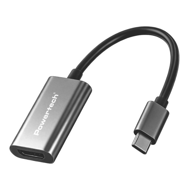 POWERTECH αντάπτορας USB-C σε HDMI PTR-0208, 4K/30Hz, 10 Gbps, γκρι POWERTECH αντάπτορας USB-C σε HDMI PTR-0208, 4K/30Hz, 10 Gbps, γκρι