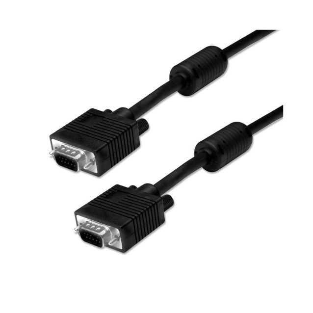 POWERTECH καλώδιο VGA 15pin M-M CAB-G028, 1080p, Copper, 3+6, 10m, μαύρο