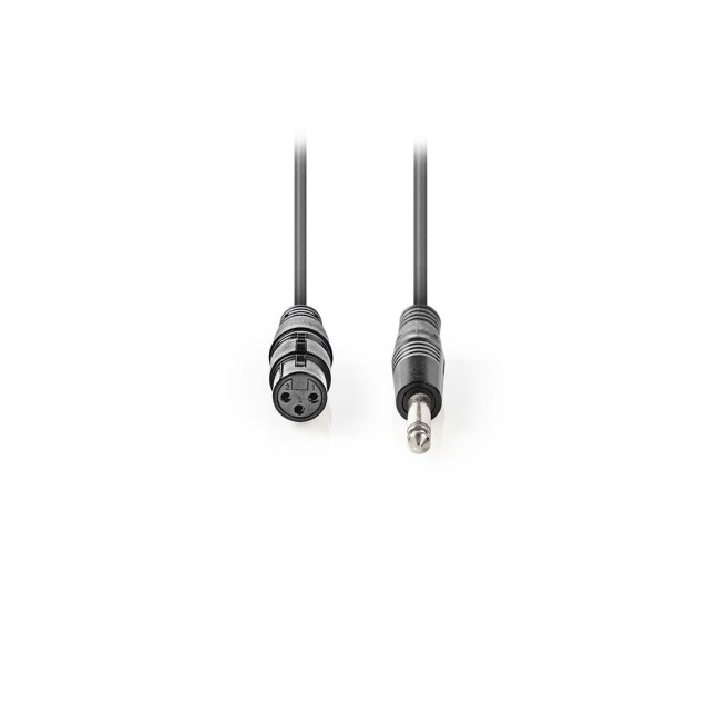 Καλώδιο 3-Pin XLR θηλ.σε 6.35mm αρσ., 3.0 m, γκρι.NEDIS COTH15120GY30