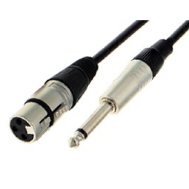 ΚΑΛΩΔΙΟ ΗΧΟΥ 6.3mm MONO ΑΡΣΕΝΙΚΟ ΣΕ CANON 3P ΘΗΛΥΚΟ ΤΥΠΟΥ NEUTRIK 10m XC0026 VICTRONIC BAG OWI