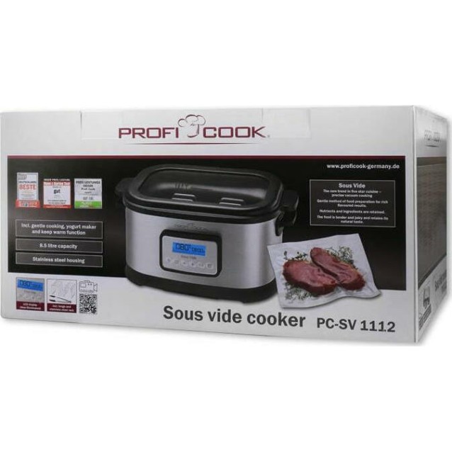 Profi Cook PC-SV 1112 Συσκευή Μαγειρέματος Sous Vide Από Ανοξείδωτο Ατσάλι 520W
