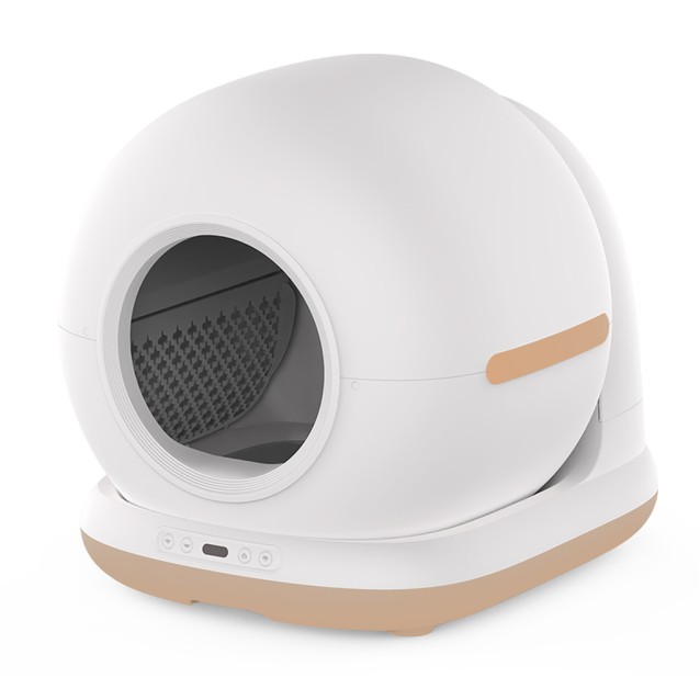BRUNO smart αυτοκαθαριζόμενη τουαλέτα γάτας BRN-0235, 58.2x51.3x53cm, λευκή