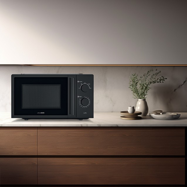 LIFE μWave 20 Black Φούρνος μικροκυμάτων 20L, 700W, 221-0389