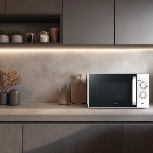 LiFE microGrill 25 White Φούρνος μικροκυμάτων 25L με grill