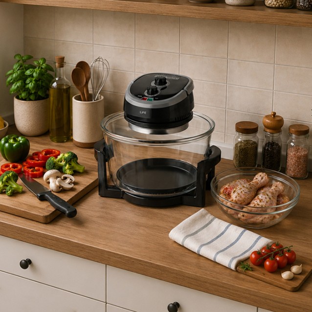 LIFE ROBOTAKI Φουρνάκι ρομπότ 12L με λάμπα αλογόνου, 1400W