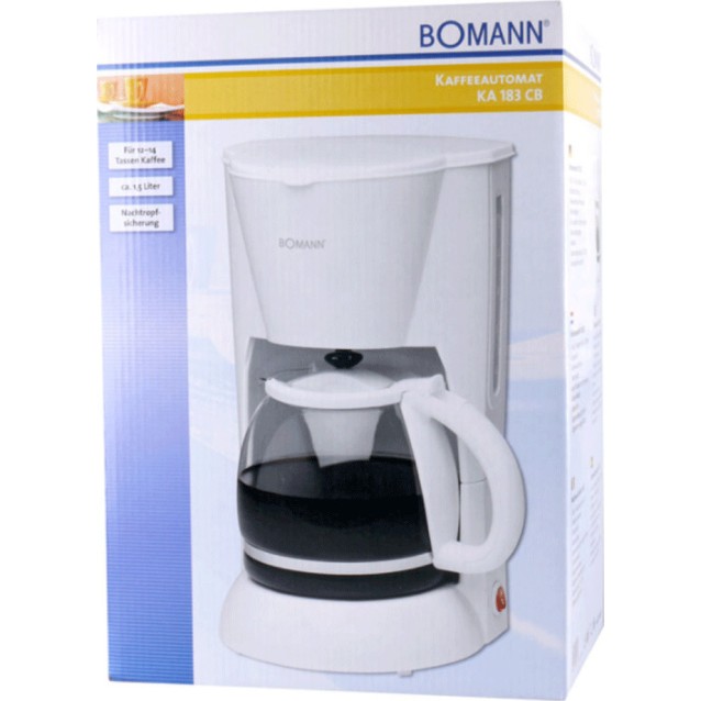 Bomann KA 183 CB Καφετιέρα Φίλτρου 900W White