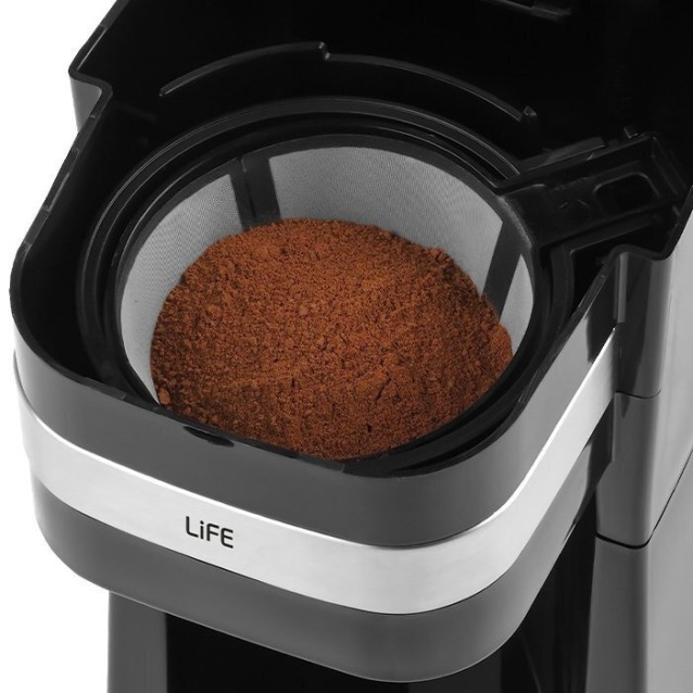 LIFE SOLO Καφετιέρα φίλτρου μίας κούπας 750W, με κούπα ταξιδίου 0.42L