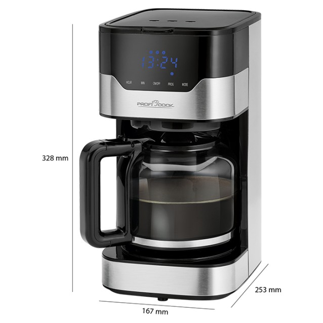 PROFI COOK PC-KA 1169 Προγραμματιζόμενη καφετιέρα φίλτρου 1.5L, 900W