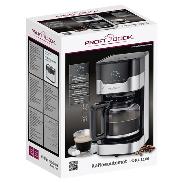 PROFI COOK PC-KA 1169 Προγραμματιζόμενη καφετιέρα φίλτρου 1.5L, 900W