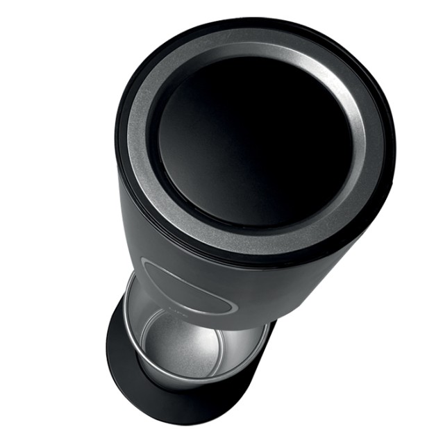 LIFE ROI MAT Φραπεδιέρα με inox ποτήρι και πλήκτρο push, 100W, σε μαύρο ματ χρώμα