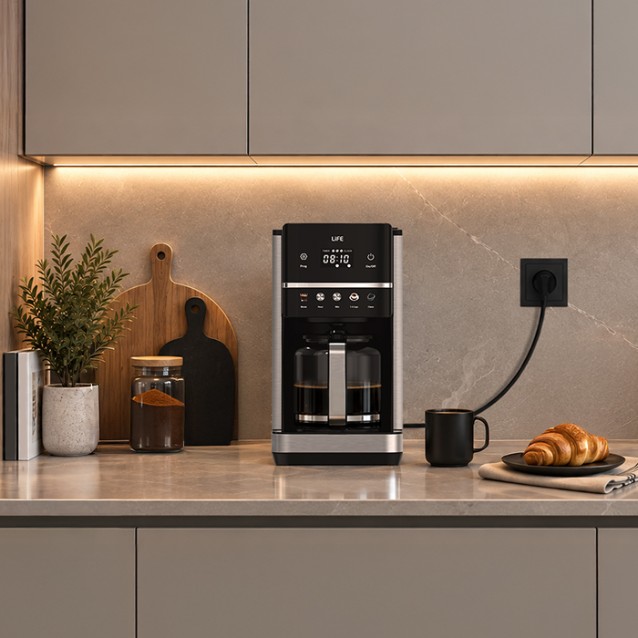 LiFE PLATINUM Προγραμματιζόμενη καφετιέρα φίλτρου 1.5L, 900W