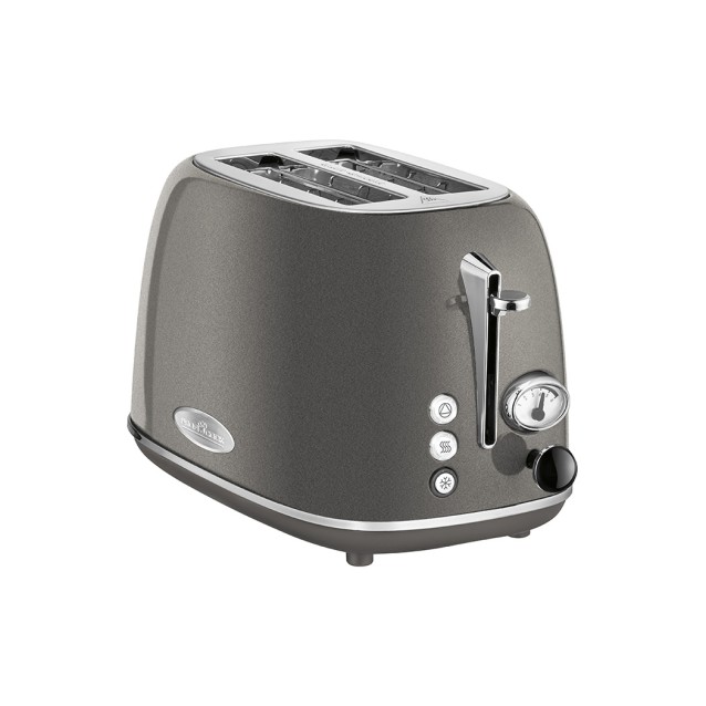 Αυτόματη vintage φρυγανιέρα σε ανθρακί χρώμα, 815W.