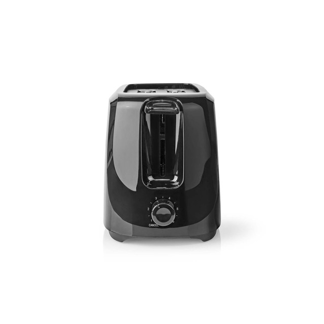 Αυτόματη φρυγανιέρα σε μαύρο χρώμα, 700W.