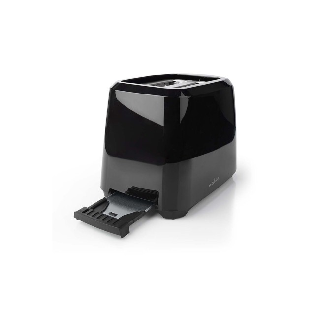 Αυτόματη φρυγανιέρα σε μαύρο χρώμα, 700W.