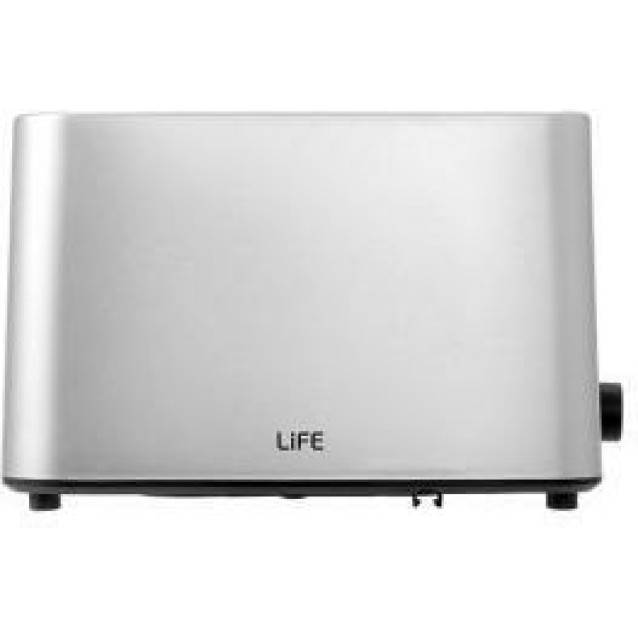 LiFE CRUNCHY Silver Matt Series Αυτόματη φρυγανιέρα 2 θέσεων, 750W