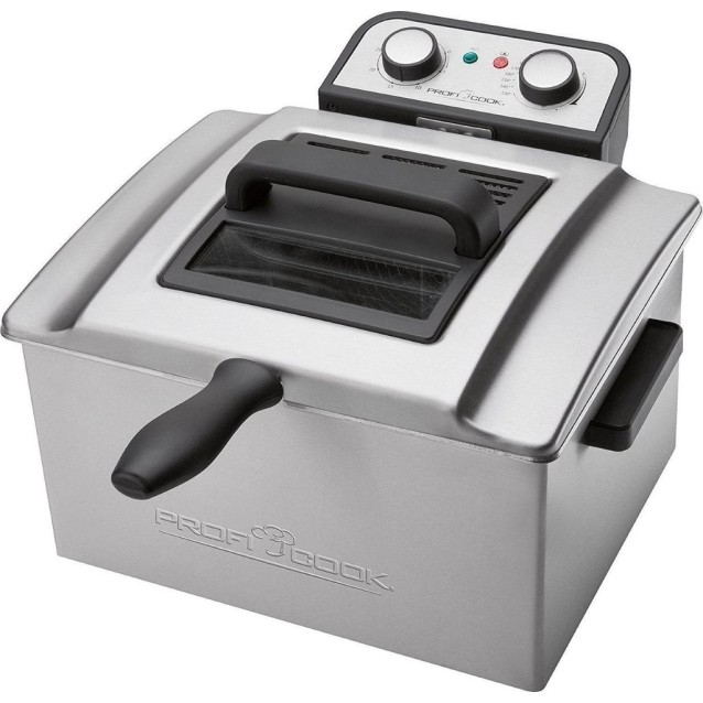PROFI COOK PC-FR 1038 Ανοξείδωτη διπλή φριτέζα 5L, 3000W