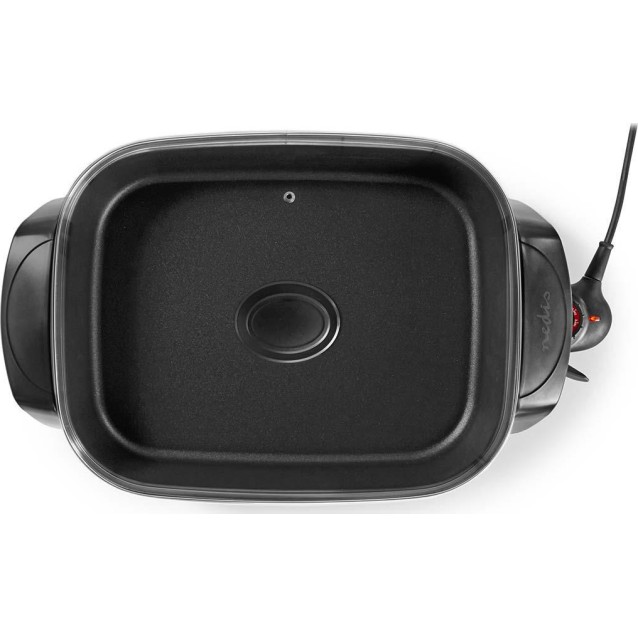 Nedis Electric Skillet Pan 40cm Teppanyaki Σκεύος με Ρυθμιζόμενο Θερμοστάτη 2400W 30x38εκ