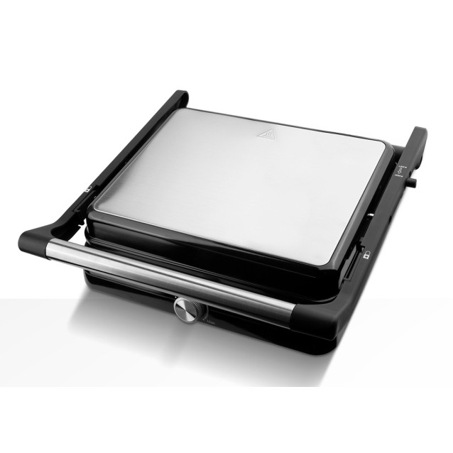 BRUNO BRN-0251 Γκριλιέρα 2000W με ρυθμιζόμενο θερμοστάτη, inox-μαύρη