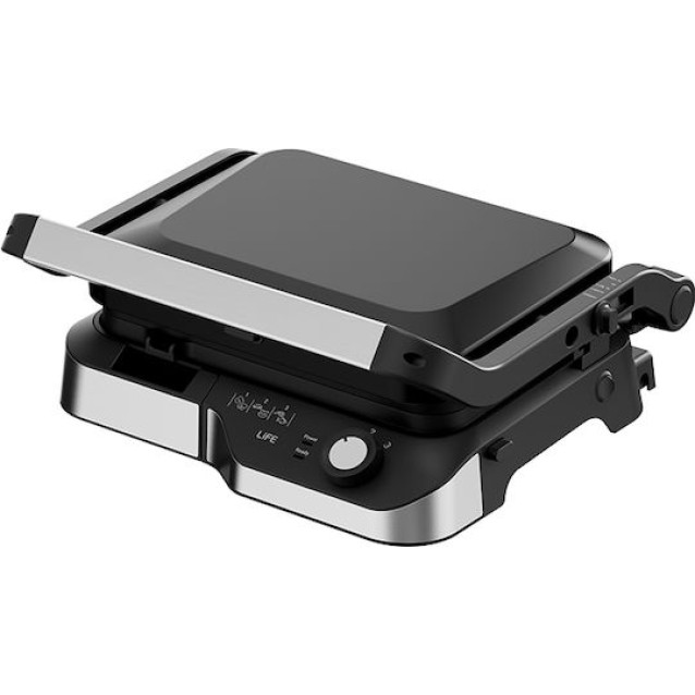 LIFE SIRLOIN Flat Black Series Ηλεκτρική γκριλιέρα με αποσπώμενες πλάκες, 2180W