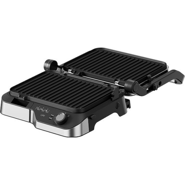 LIFE SIRLOIN Flat Black Series Ηλεκτρική γκριλιέρα με αποσπώμενες πλάκες, 2180W