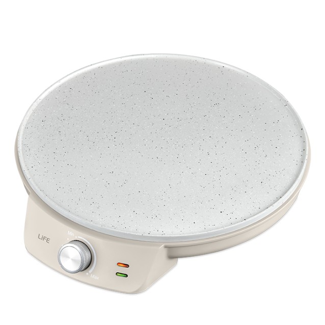 LiFE TERRAZZO Warm Grey Series Κρεπιέρα με πλάκα κεραμικής επίστρωσης, 1200W