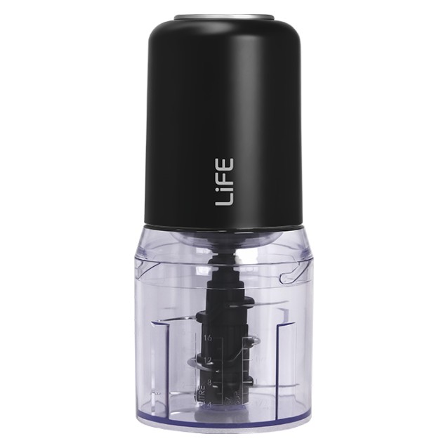 LiFE 6 KNIVES Flat Black Series Multi Mixer 400W, με δοχείο μίξης 500ml και 6 λεπίδες κοπής LiFE 6 KNIVES Flat Black Series Multi Mixer 400W, με δοχείο μίξης 500ml και 6 λεπίδες κοπής