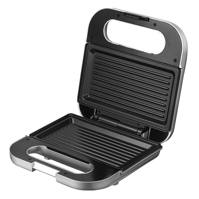 LiFE DELI Silver Matt Series Τοστιέρα με αντικολλητικές grill πλάκες, 750W