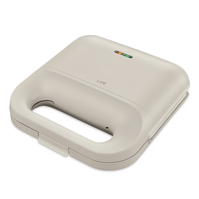 LiFE BODEGA Warm Grey Series Τοστιέρα με αποσπώμενες grill πλάκες κεραμικής επίστρωσης, 750W