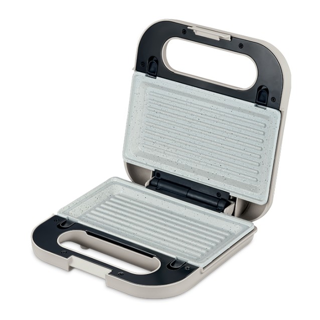 LiFE BODEGA Warm Grey Series Τοστιέρα με αποσπώμενες grill πλάκες κεραμικής επίστρωσης, 750W