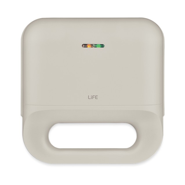 LiFE BODEGA Warm Grey Series Τοστιέρα με αποσπώμενες grill πλάκες κεραμικής επίστρωσης, 750W