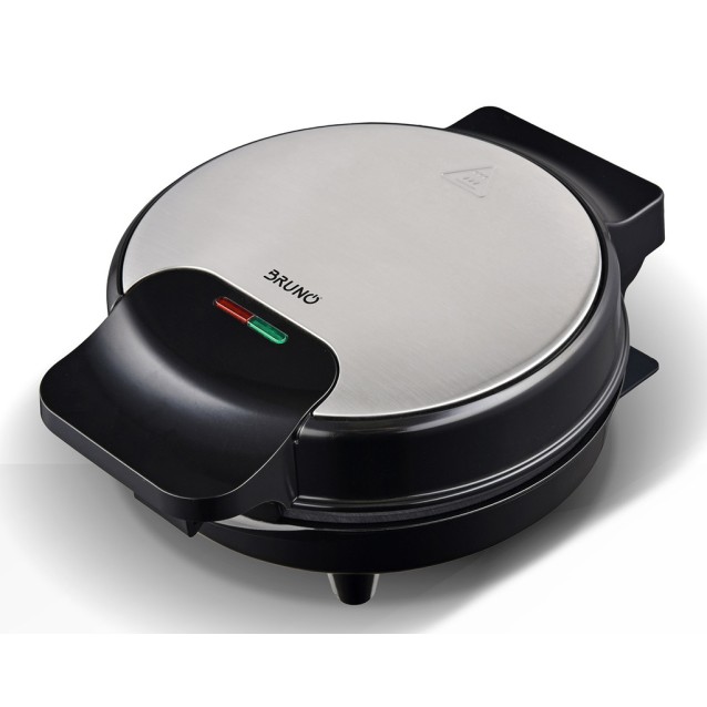BRUNO BRN-0253 Βαφλιέρα 1000W, στρόγγυλη 19εκ., βαθιά, inox-μαύρη