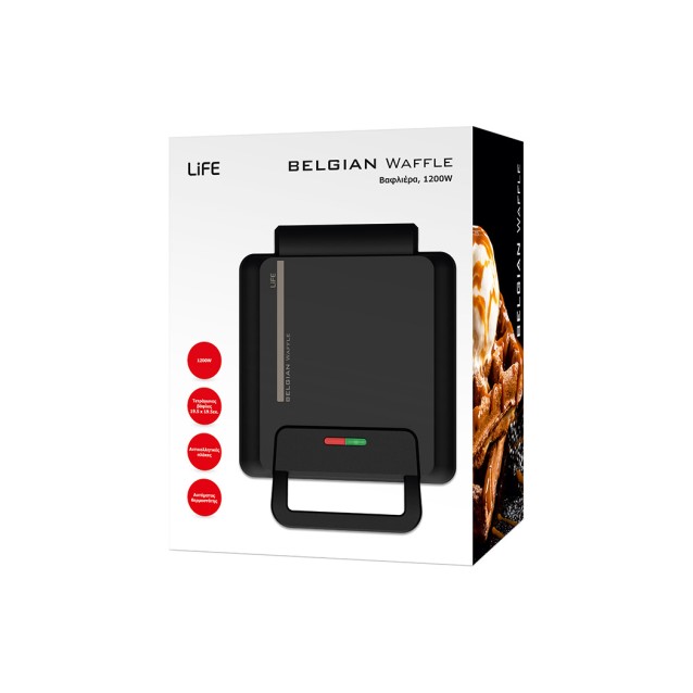 Βαφλιέρα για τετράγωνες βάφλες, 1200W.