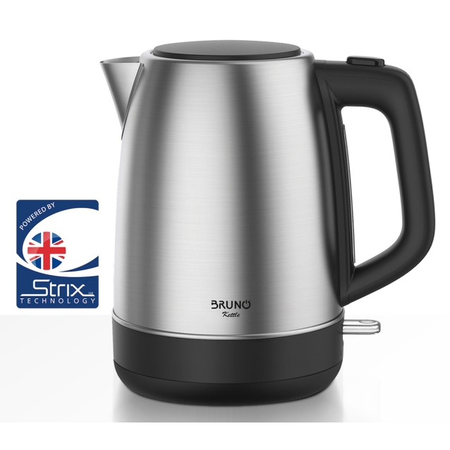 BRUNO BRN-0246 Βραστήρας νερού ανοξείδωτος 1.7L STRIX 2200W, Inox