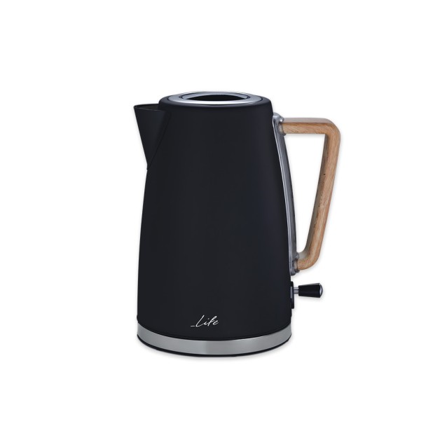 Premium design βραστήρας 1.7L, 2200W, σε μαύρο χρώμα.