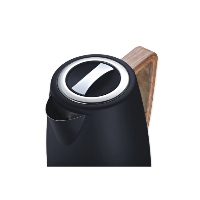 Premium design βραστήρας 1.7L, 2200W, σε μαύρο χρώμα.