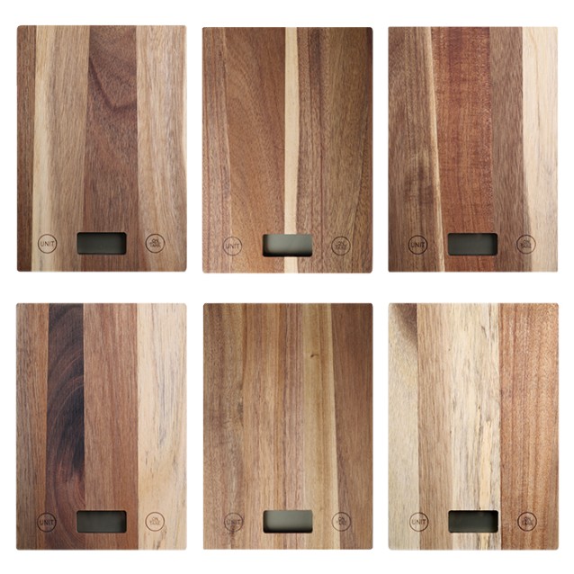 LiFE CUCINA Acacia Series Ξύλινη ψηφιακή ζυγαριά κουζίνας
