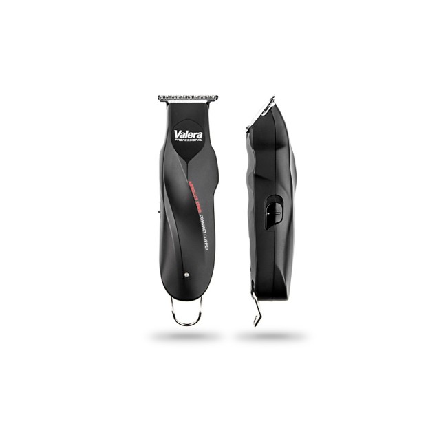VALERA ABSOLUT ZERO-Επαγγελματική κουρευτική μηχανή μαλλιών, με επαναφορτιζόμενη μπαταρία και τροφοδοσία ρεύματος, σε μαύρο ματ χρώμα.