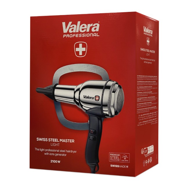 Valera Swiss Steel Master Light Chrome Πιστολάκι Μαλλιών με Φυσούνα 2100W