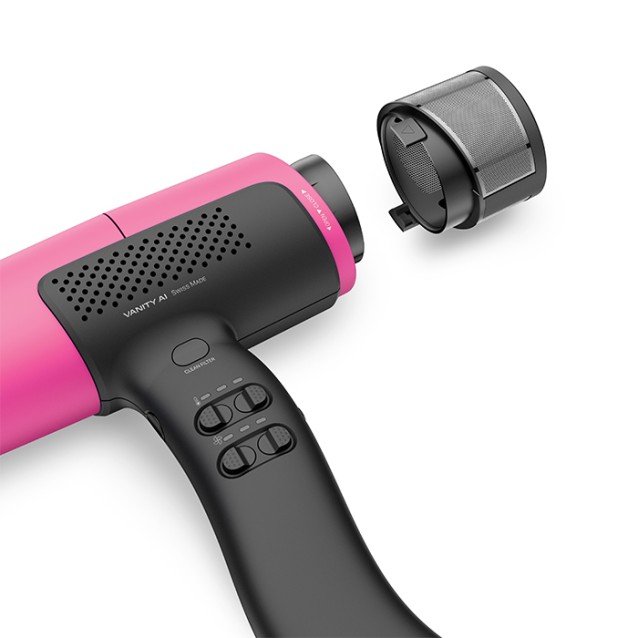 VALERA VANITYCARE AI MAGENTA BLAZE Επαγγελματικό σεσουάρ μαλλιών με υψηλής ταχύτητας brushless EXENTIAL-100K μοτέρ 2000W
