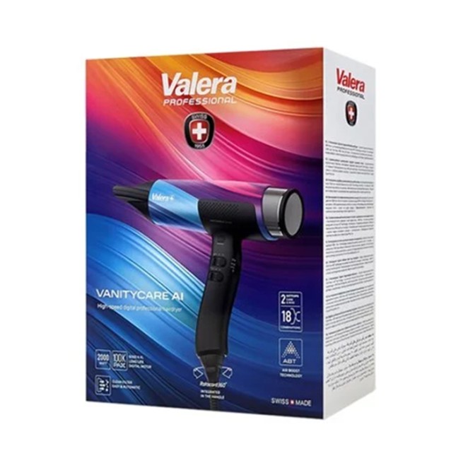 VALERA VANITYCARE AI MAGENTA BLAZE Επαγγελματικό σεσουάρ μαλλιών με υψηλής ταχύτητας brushless EXENTIAL-100K μοτέρ 2000W