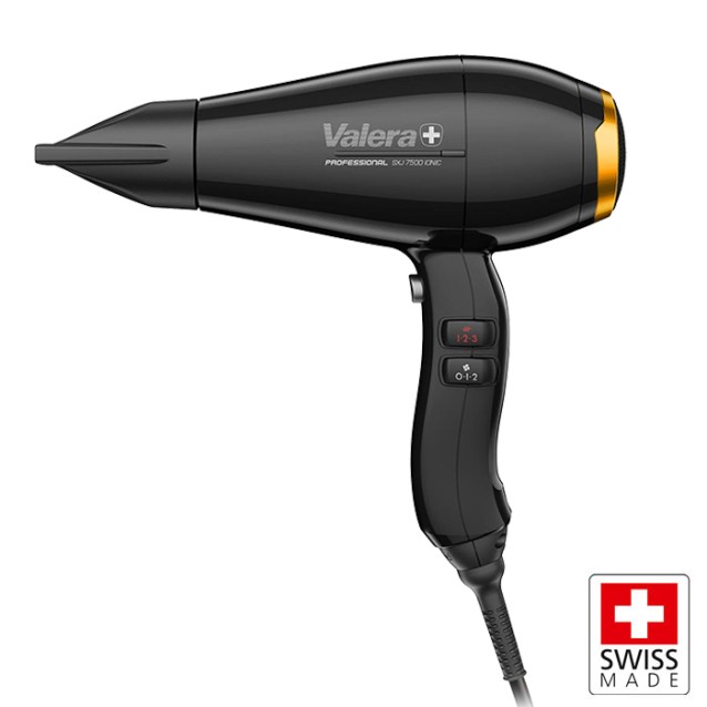 VALERA SWISS SILENT JET 7500X Επαγγελματικό σεσουάρ μαλλιών με PM-Pro μοτέρ 2000W και καλώδιο με σύστημα Rotocord στη λαβή για περιστροφή 360°