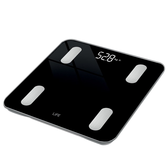 LIFE WORKOUT SMART WIFI Wi-Fi TUYA Smart γυάλινη ψηφιακή ζυγαριά μπάνιου