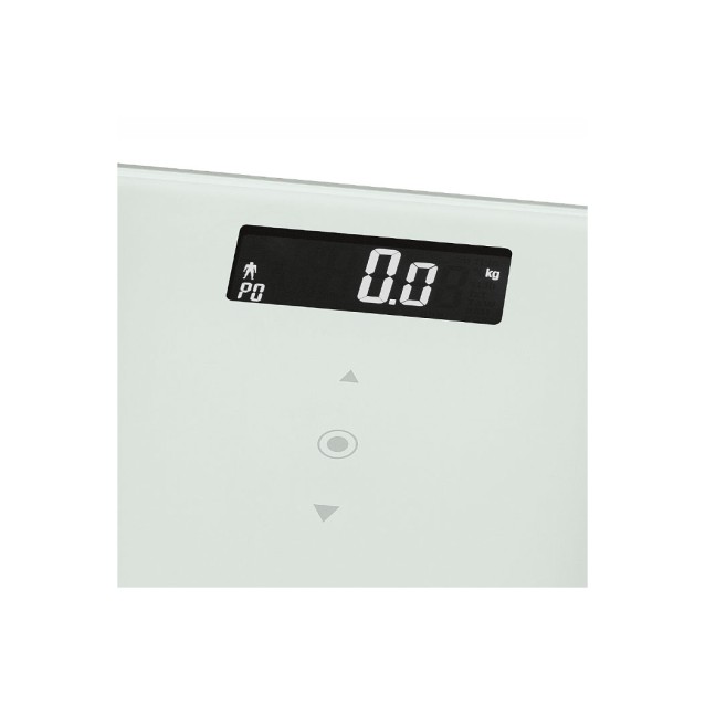 Γυάλινη ηλεκτρονική ζυγαριά μπάνιου με λιπομέτρηση, 8 σε 1.