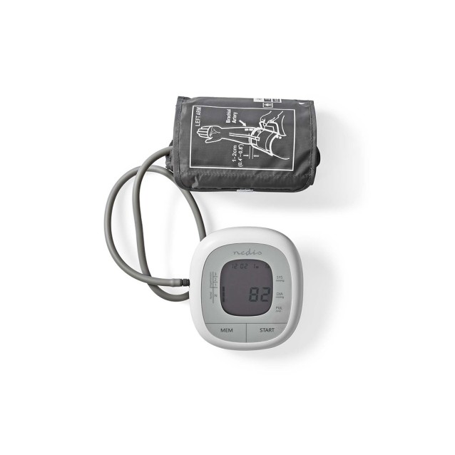 Ηλεκτρονικό πιεσόμετρο μπράτσου με οθόνη LCD & μνήμη για 2x60 μετρήσεις.