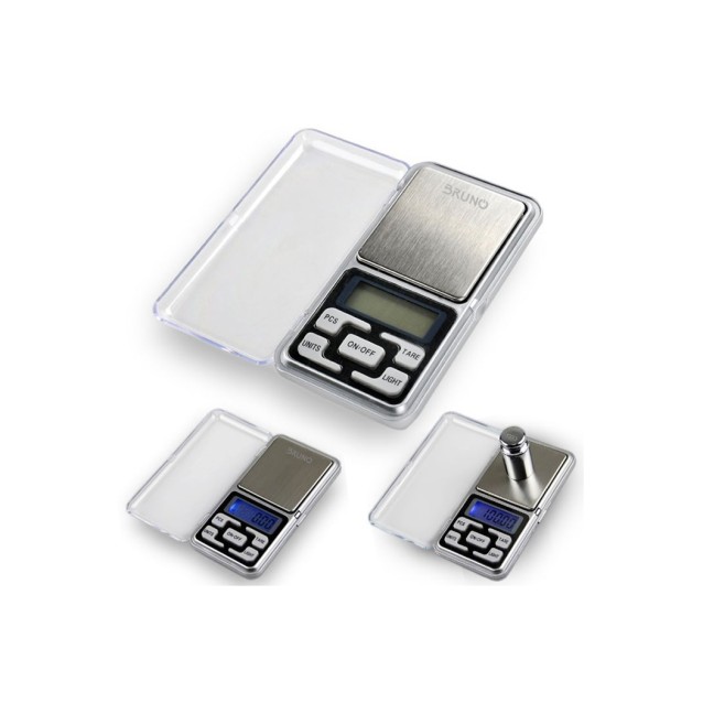 BRUNO μίνι ζυγαριά ακριβείας BRN-0076, έως 500g, ασημί