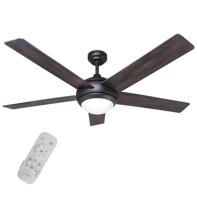 LIFE ETESIAN 2 Ανεμιστήρας οροφής με φωτιστικό και τηλεχειριστήριο, 30W